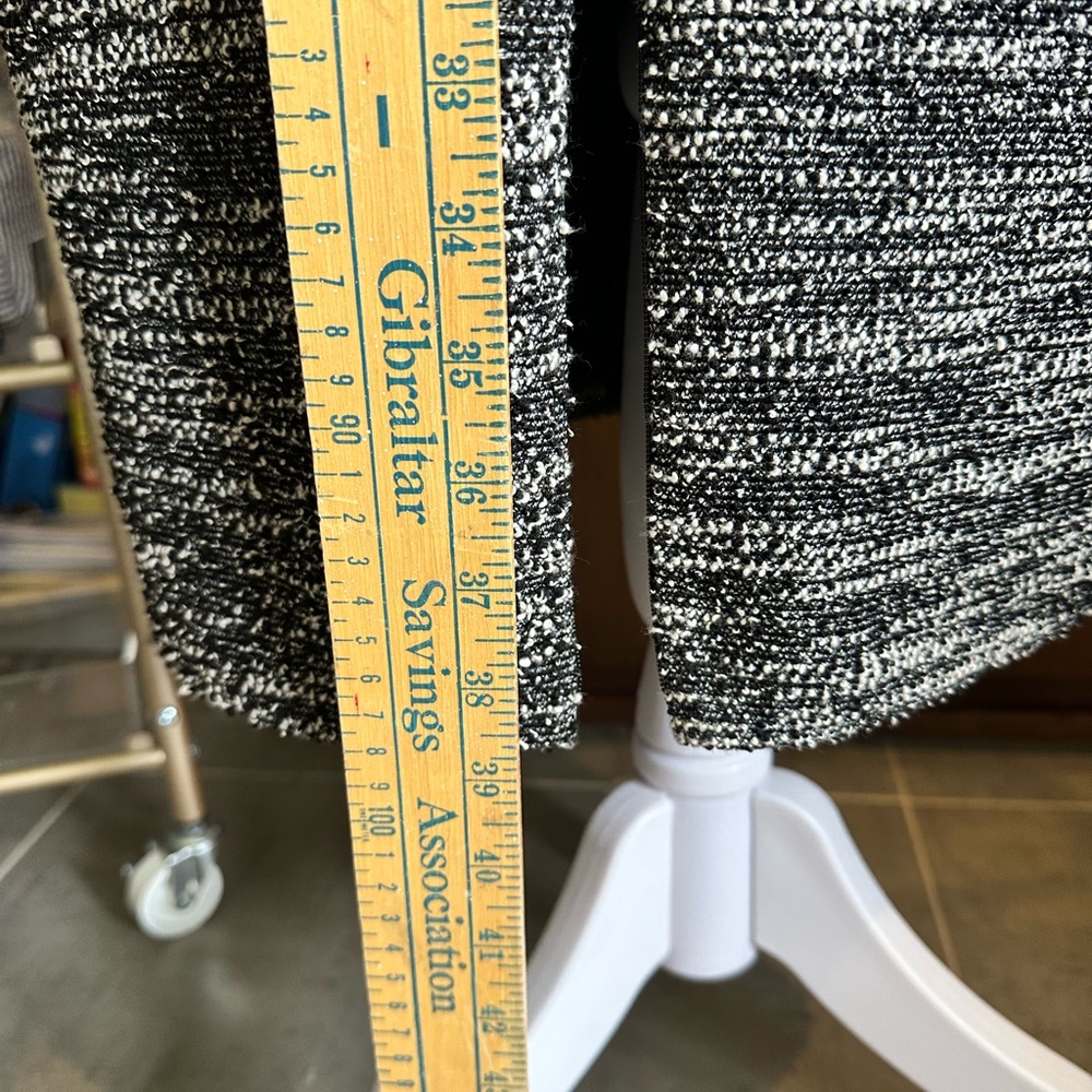 Banana Republic Marled Knit Sheath Midi Dress Zipper Slit Size 6 - Picture 9 of 9